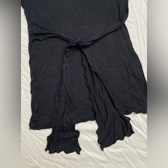 Women’s Rave Y2K charcoal embellished beaded small top with tie back - Picture 9 of 9